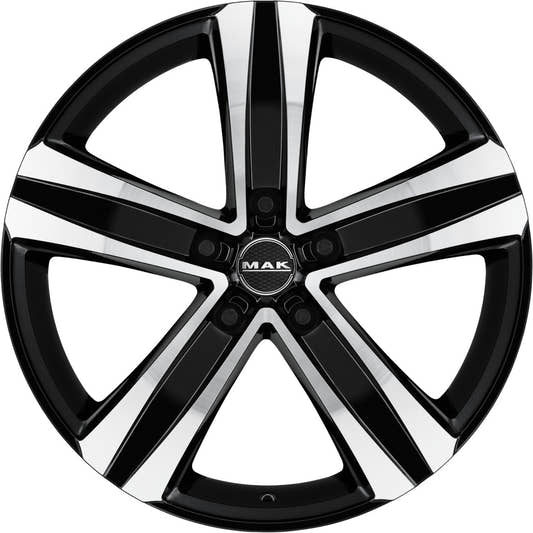 Mak Stone 5 black mirror Alufelge 7.5x18 Zoll ET38 LK 5x127 ML71.6 – Bild 2