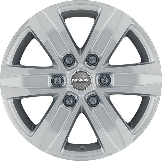 Mak Stone 6 silver Alufelge 8.5x20 Zoll ET60 LK 6x130 ML84.1 – Bild 2