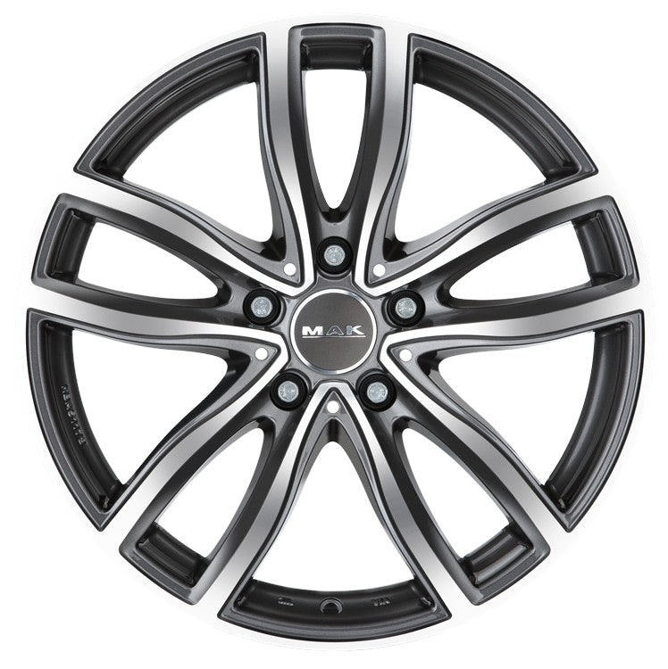 Mak Fahr gun metallic mirror Alufelge 8x18 Zoll ET57 LK 5x112 ML66.6 – Bild 2
