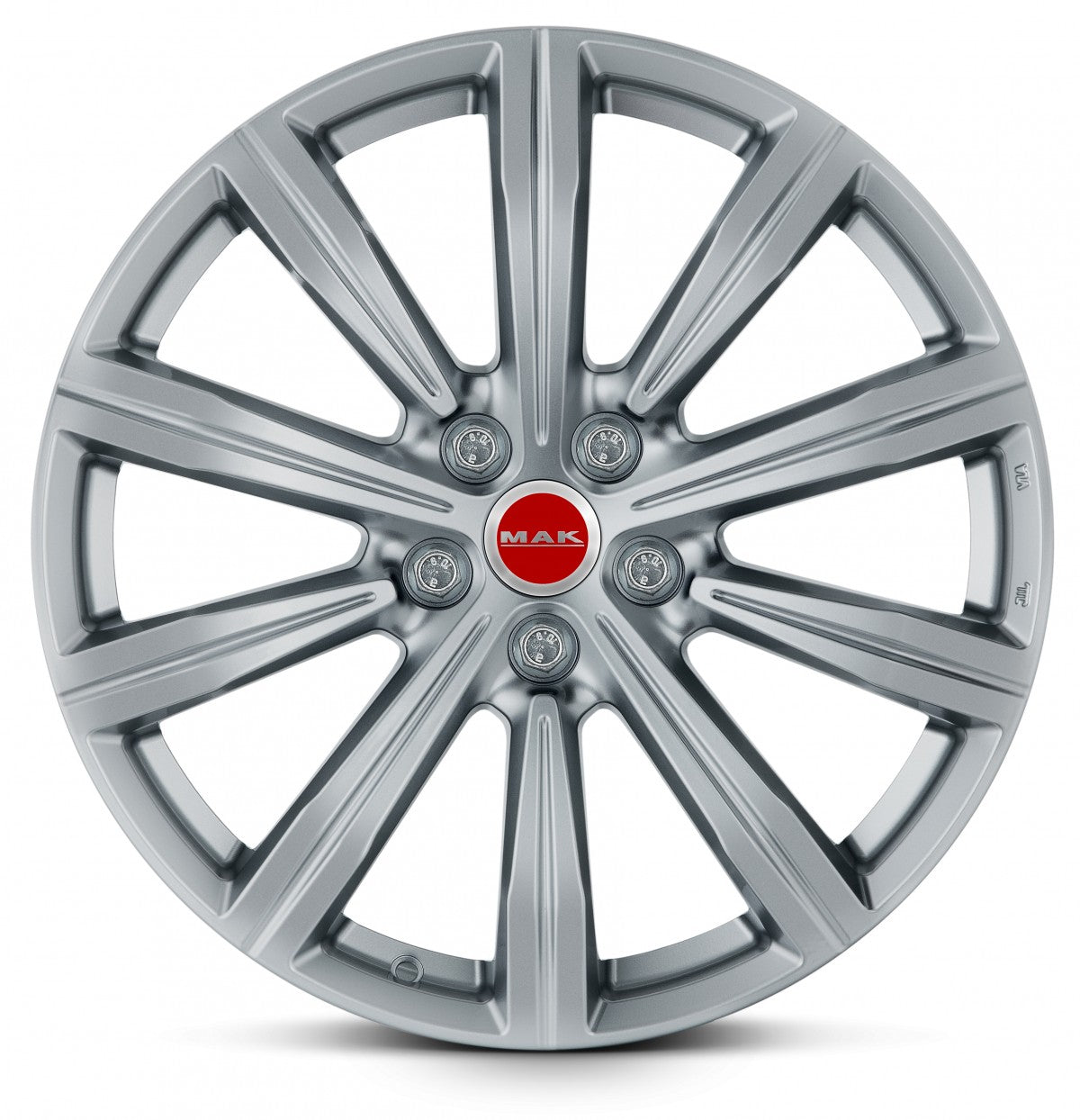 Mak Birmingham silver Alufelge 9.5x22 Zoll ET31 LK 5x112 ML66.45 – Bild 2
