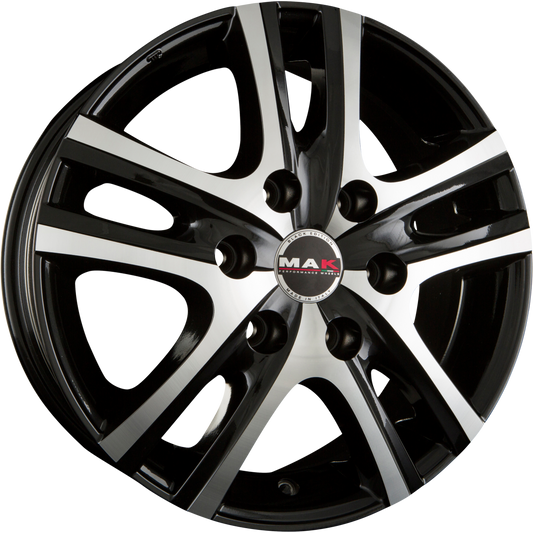 Mak Aria Black Mirror Alufelge 7x16 Zoll ET38 LK 6x139.7 ML67.1 – Bild 2
