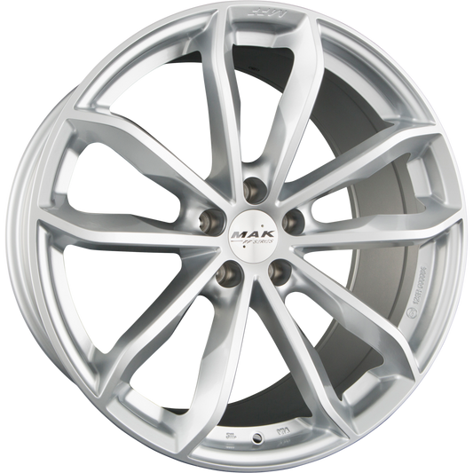 Mak 24H-FF Silver Alufelge 10x20 Zoll ET19 LK 5x112 ML66.6 – Bild 2