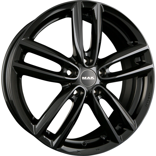 Mak Oxford Gloss Black Alufelge 6.5x16 Zoll ET46 LK 5x120 ML72.6 – Bild 2