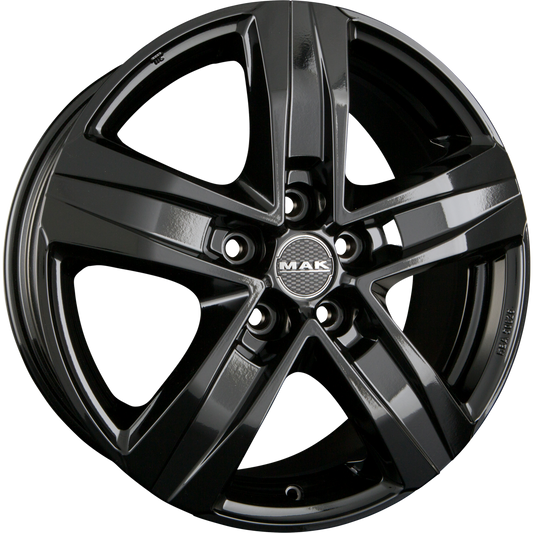 Mak Stone 5 Gloss Black Alufelge 7.5x18 Zoll ET50 LK 5x120 ML65.1 – Bild 2