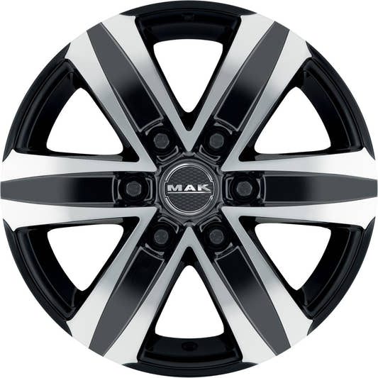 Mak Stone 6 black mirror Alufelge 8.5x20 Zoll ET45 LK 6x114.3 ML66.1 – Bild 2