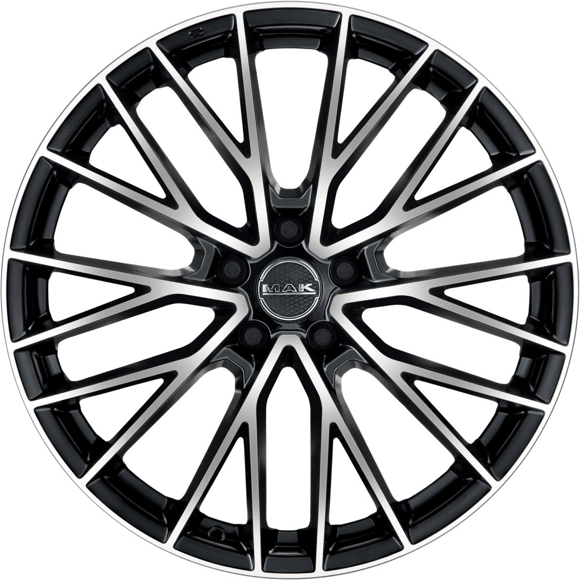 Mak Speciale-D black mirror Alufelge 11.5x22 Zoll ET38 LK 5x120 ML74.1 – Bild 2