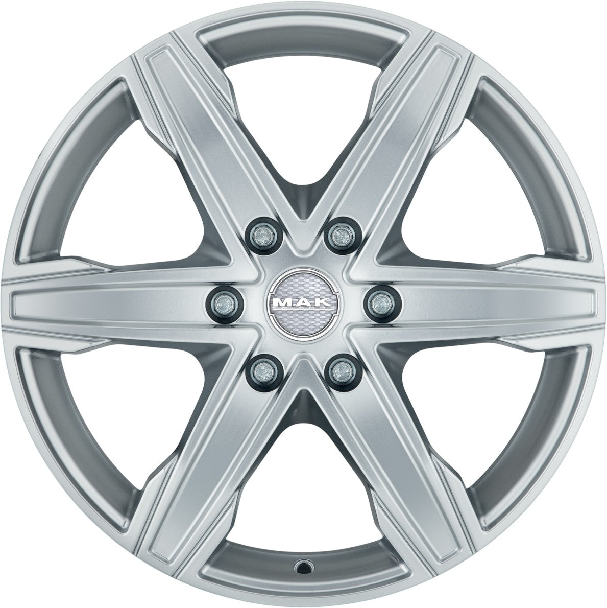 Mak King 6 silver Alufelge 8x18 Zoll ET50 LK 6x130 ML84.1 – Bild 2