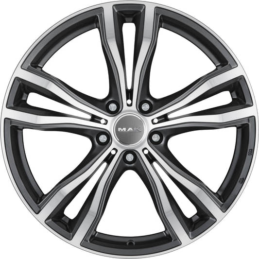 Mak X-Mode gun metallic mirror Alufelge 10.5x21 Zoll ET43 LK 5x112 ML66.6 – Bild 2