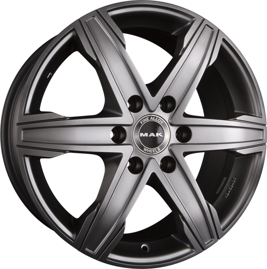 Mak King 6 Matt Titan Alufelge 8x18 Zoll ET50 LK 6x130 ML84.1 – Bild 2