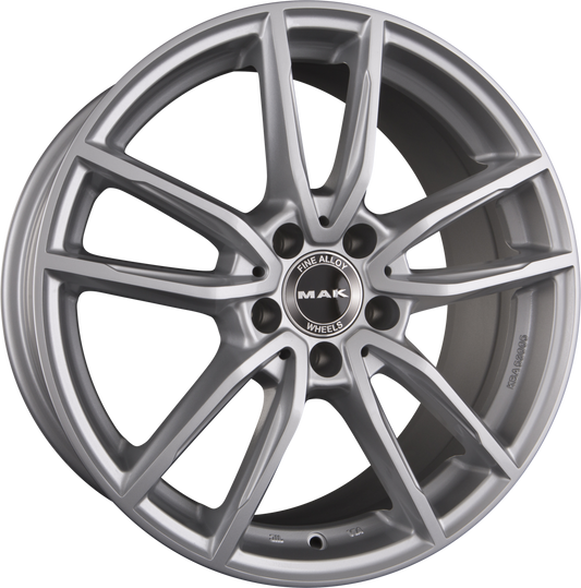 Mak Evo Silver Alufelge 8x18 Zoll ET43 LK 5x112 ML66.6 – Bild 2