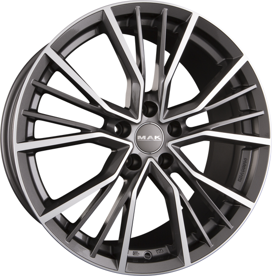 Mak Union Gun Metal Mirror Face Alufelge 8.5x19 Zoll ET42 LK 5x112 ML66.6 – Bild 2