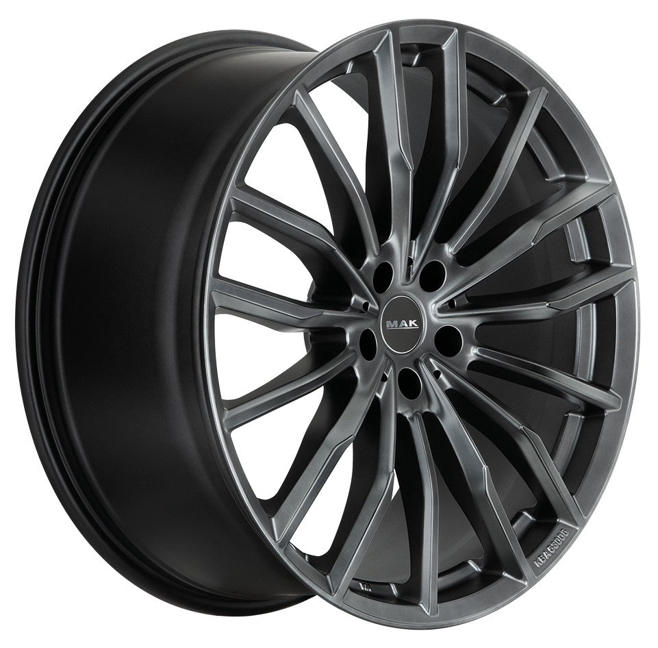 Mak Rapp matt titan Alufelge 9.5x21 Zoll ET37 LK 5x112 ML66.6 – Bild 3