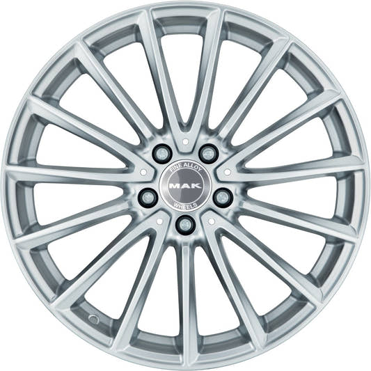 Mak Komet silver Alufelge 7.5x19 Zoll ET32 LK 5x112 ML66.6 – Bild 2