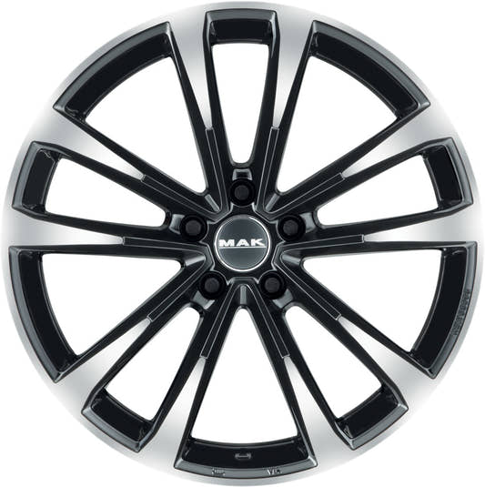 Mak Main black mirror Alufelge 6.5x16 Zoll ET42 LK 5x112 ML57.1 – Bild 2
