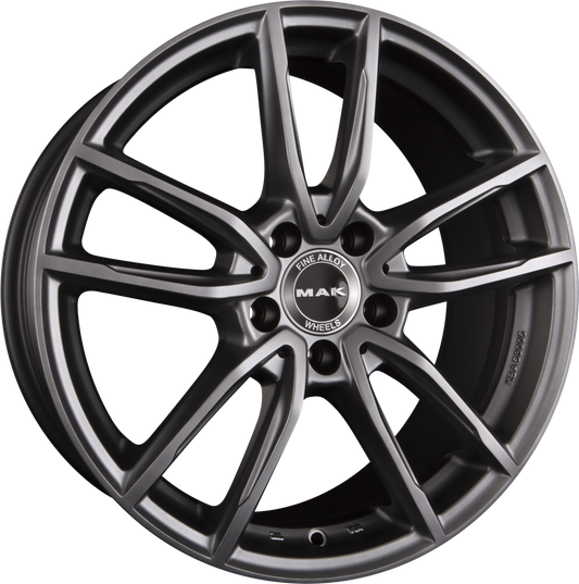 Mak Evo Matt Titan Alufelge 8.5x20 Zoll ET40 LK 5x112 ML66.6 – Bild 2