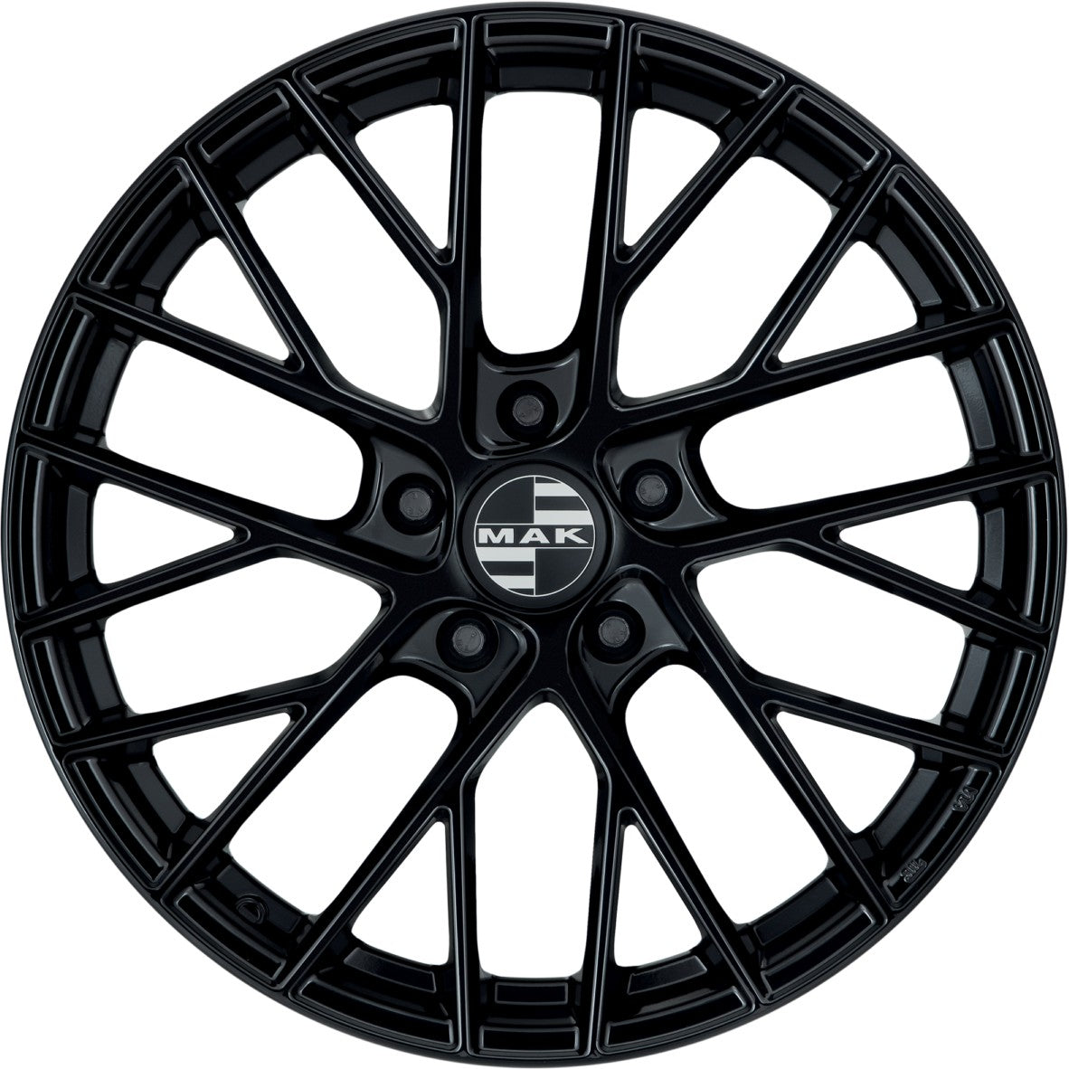Mak Monaco-D gloss black Alufelge 11x20 Zoll ET52 LK 5x130 ML71.6 – Bild 2