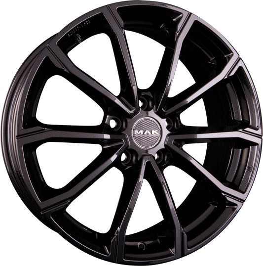 Mak Davinci Gloss Black Alufelge 7x17 Zoll ET45 LK 5x100 ML57.1 – Bild 2
