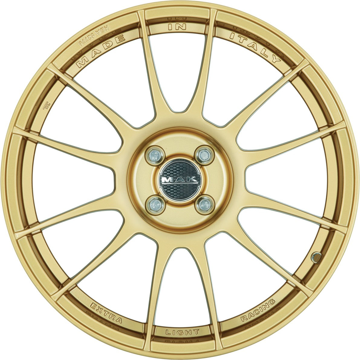 Mak XLR gold Alufelge 7.5x18 Zoll ET40 LK 4x100 ML72 – Bild 2