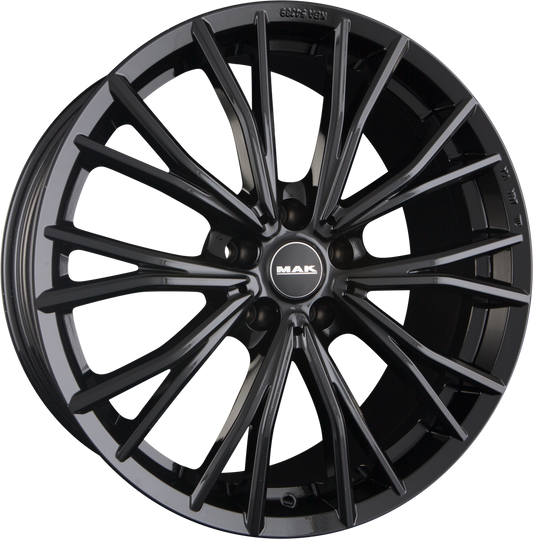Mak Mark Gloss Black Alufelge 7.5x18 Zoll ET48 LK 5x112 ML66.6 – Bild 2