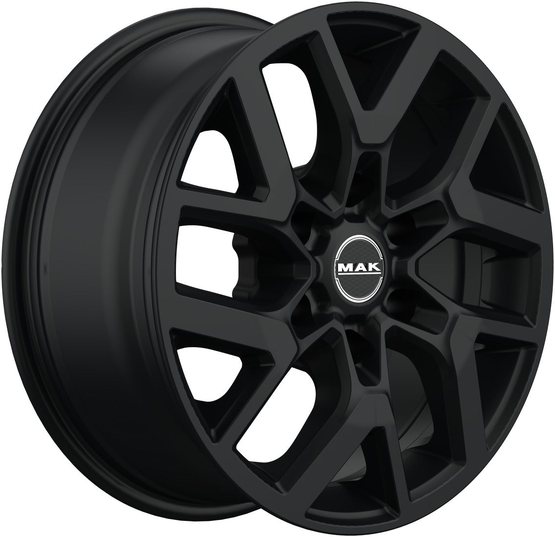 Mak Gravel matt black Alufelge 7.5x17 Zoll ET50 LK 6x139.7 ML93.1 – Bild 3