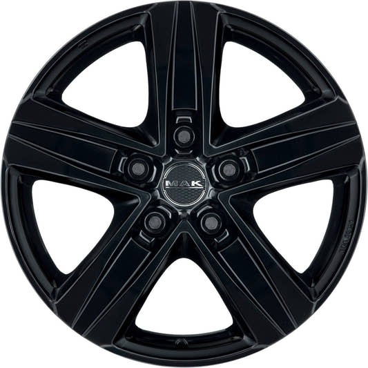 Mak Stone 5 gloss black Alufelge 7x17 Zoll ET33 LK 5x130 ML84.1 – Bild 2