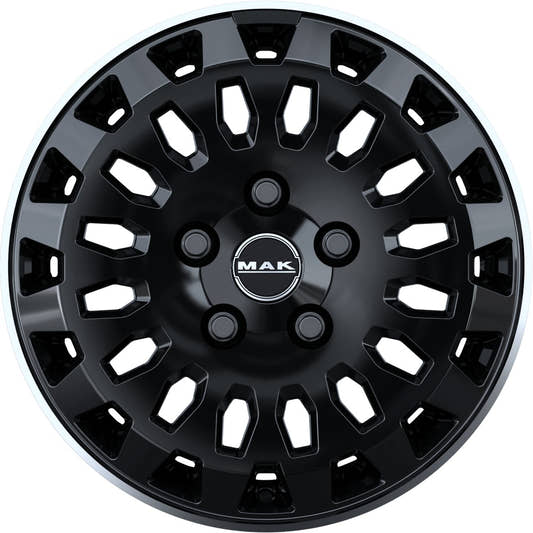 Mak Overland gloss black mirror ring Alufelge 7x17 Zoll ET62 LK 5x130 ML78.1 – Bild 2