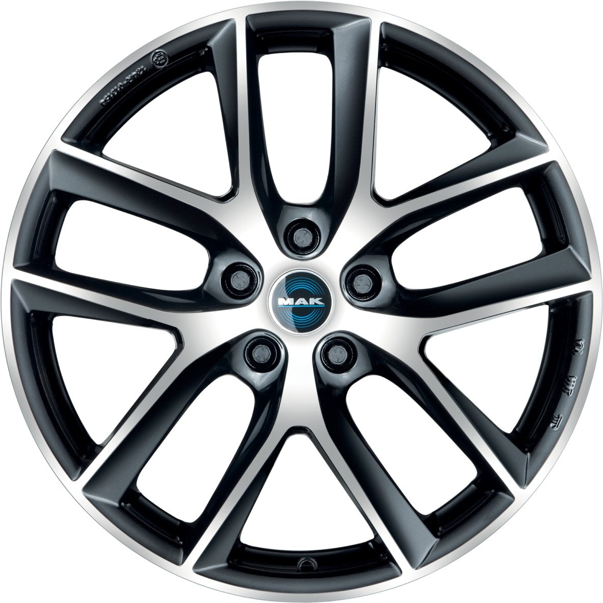 Mak Voltage black mirror Alufelge 8.5x19 Zoll ET38 LK 5x114.3 ML64.1 – Bild 2