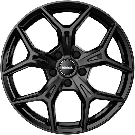 Mak Epica gloss black Alufelge 7x17 Zoll ET51 LK 5x100 ML57.1 – Bild 2