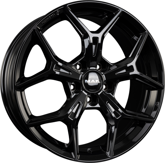 Mak Epica Gloss Black Alufelge 8x19 Zoll ET40 LK 5x112 ML66.6 – Bild 2