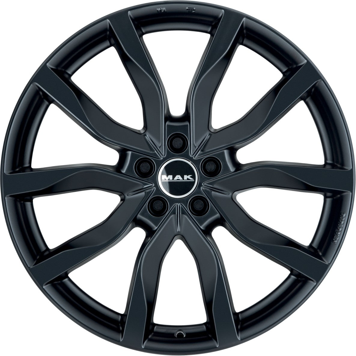 Mak Köln matt black Alufelge 9x19 Zoll ET58 LK 5x112 ML57.1 – Bild 2