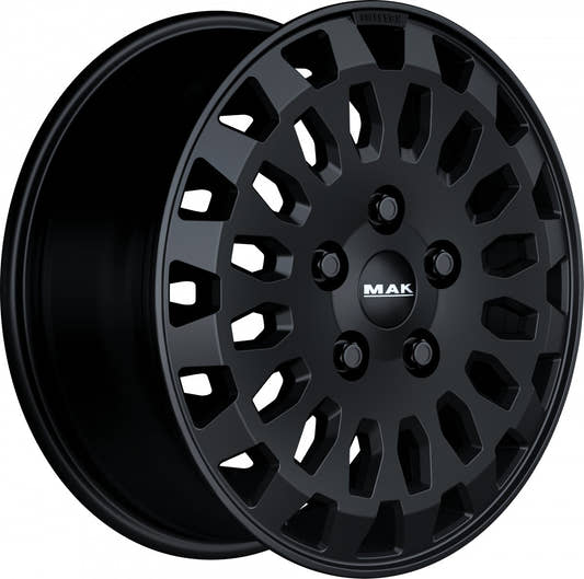 Mak Overland matt black Alufelge 6.5x16 Zoll ET50 LK 6x130 ML84.1 – Bild 2
