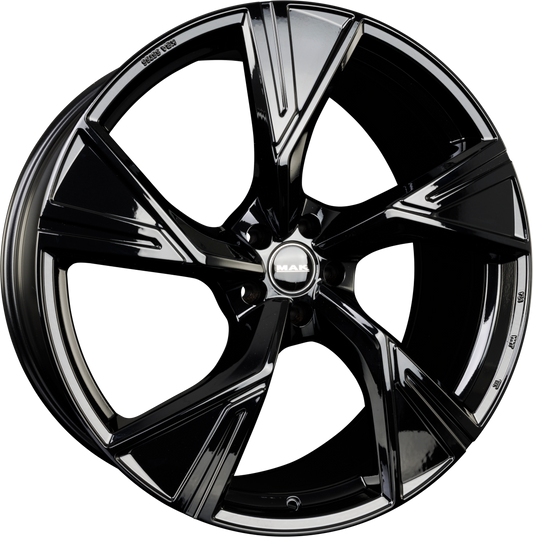 Mak Stark Gloss Black Alufelge 10x23 Zoll ET18 LK 5x112 ML66.6 – Bild 2