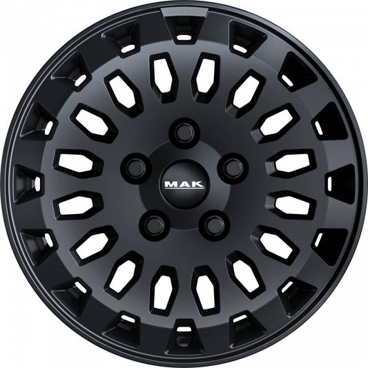 Mak Overland matt black Alufelge 7x17 Zoll ET66 LK 5x130 ML89.1 – Bild 2