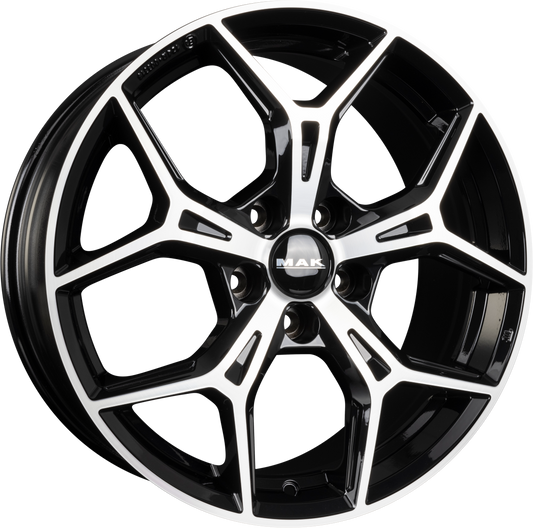 Mak Epica Black Mirror Face Alufelge 7x17 Zoll ET42 LK 4x108 ML65.1 – Bild 2