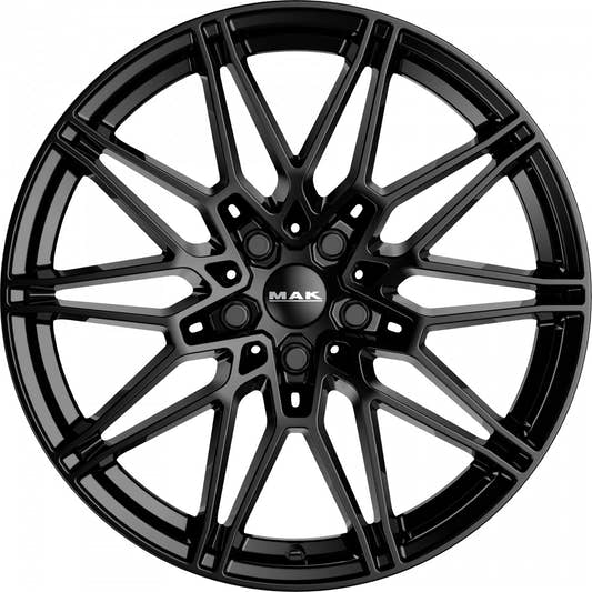 Mak Koenig gloss black Alufelge 8x17 Zoll ET43 LK 5x120 ML72.6 – Bild 2