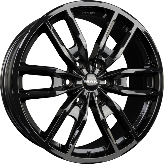 Mak Peak gloss black Alufelge 7.5x17 Zoll ET55 LK 6x130 ML84.1 – Bild 2