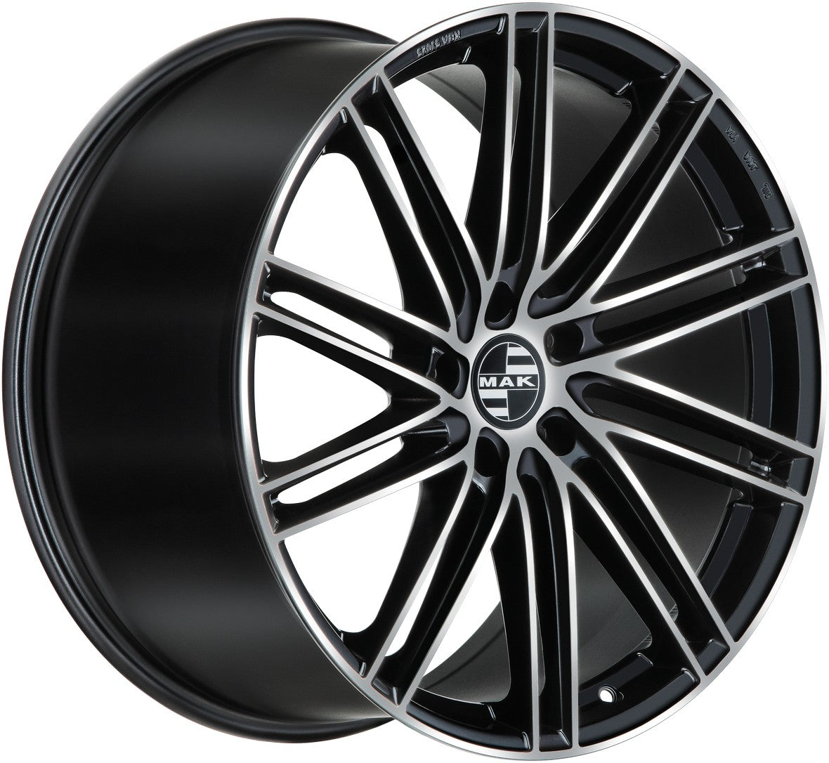 Mak Leipzig black mirror Alufelge 9.5x21 Zoll ET27 LK 5x112 ML66.45 – Bild 3