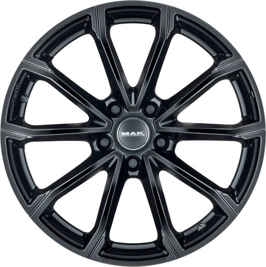 Mak DaVinci gloss black Alufelge 7x19 Zoll ET32 LK 4x108 ML65.1 – Bild 2