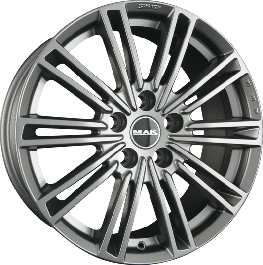 Mak York Matt Titan Alufelge 8x18 Zoll ET45 LK 5x108 ML63.4 – Bild 2