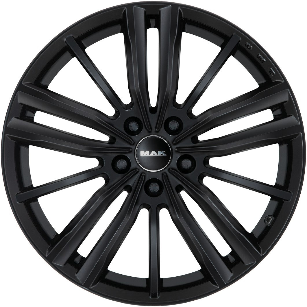 Mak Vier gloss black Alufelge 8x18 Zoll ET50 LK 5x112 ML57.1 – Bild 2