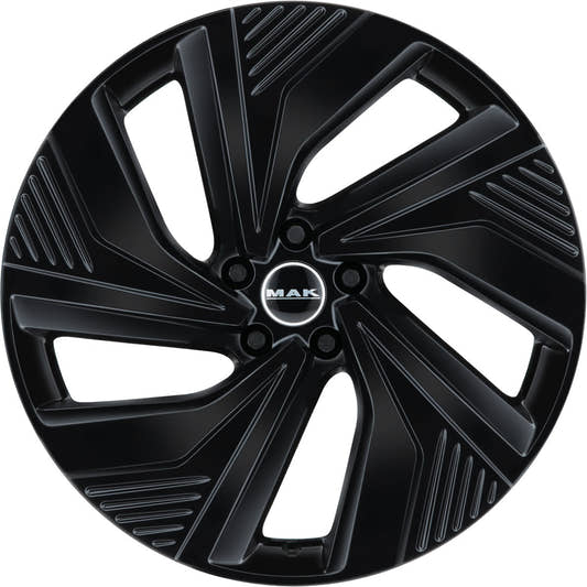 Mak Electra gloss black Alufelge 7.5x19 Zoll ET53.5 LK 5x112 ML66.6 – Bild 2