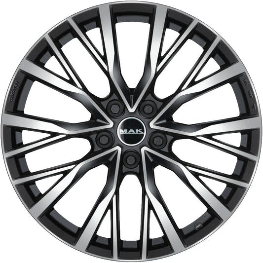 Mak Kent black mirror Alufelge 8.5x21 Zoll ET38 LK 5x120 ML72.6 – Bild 2
