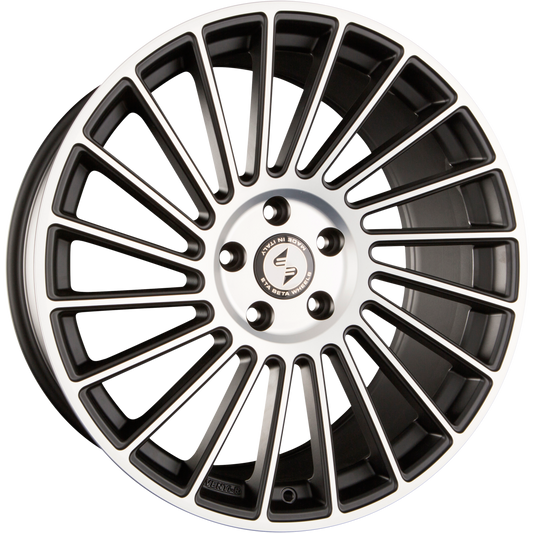 Etabeta Venti-R Black Matt Full Polish Alufelge 8.5x20 Zoll ET25 LK 5x112 ML78.1 – Bild 2