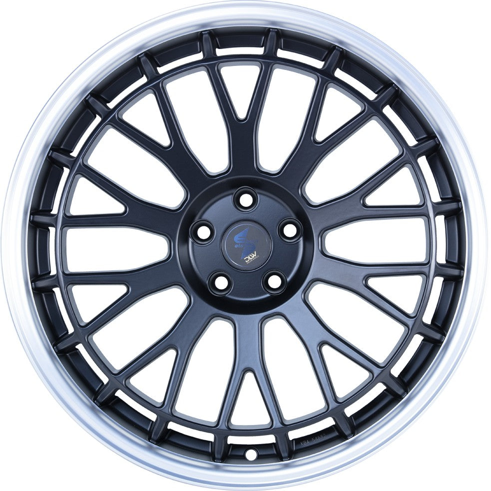 Etabeta Unit black matt lip polished Alufelge 9.5x21 Zoll ET50 LK 5x112 ML66.5 – Bild 2