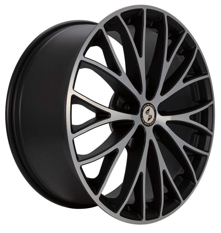 Etabeta Piuma-C black matt full polished Alufelge 8.5x19 Zoll ET45 LK 5x108 ML78.1 – Bild 3