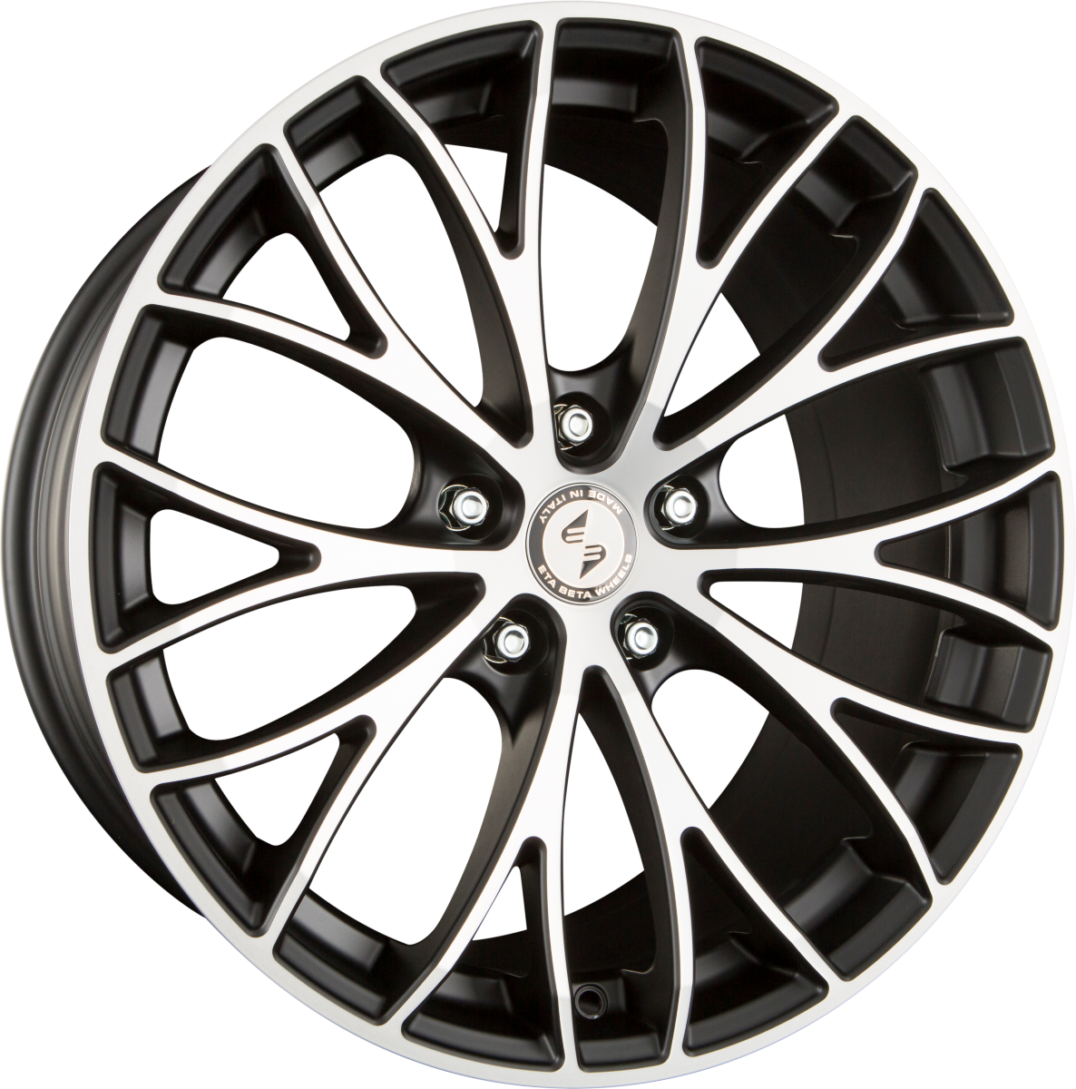 Etabeta Piuma Black Matt Full Polish Alufelge 8.5x19 Zoll ET25 LK 5x112 ML78.1 – Bild 5