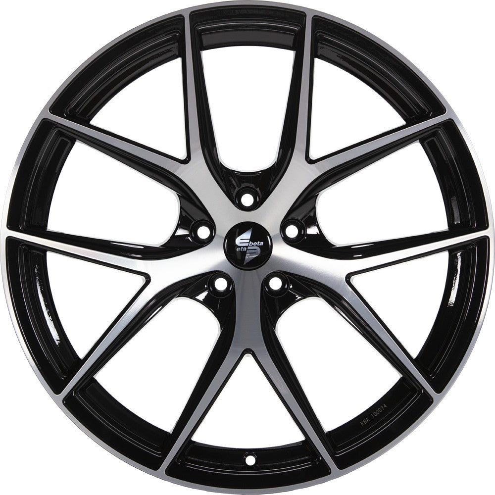 Etabeta Gri-N-SK black shiny full polished Alufelge 10x20 Zoll ET17.1 LK 5x112 ML66.55 – Bild 2