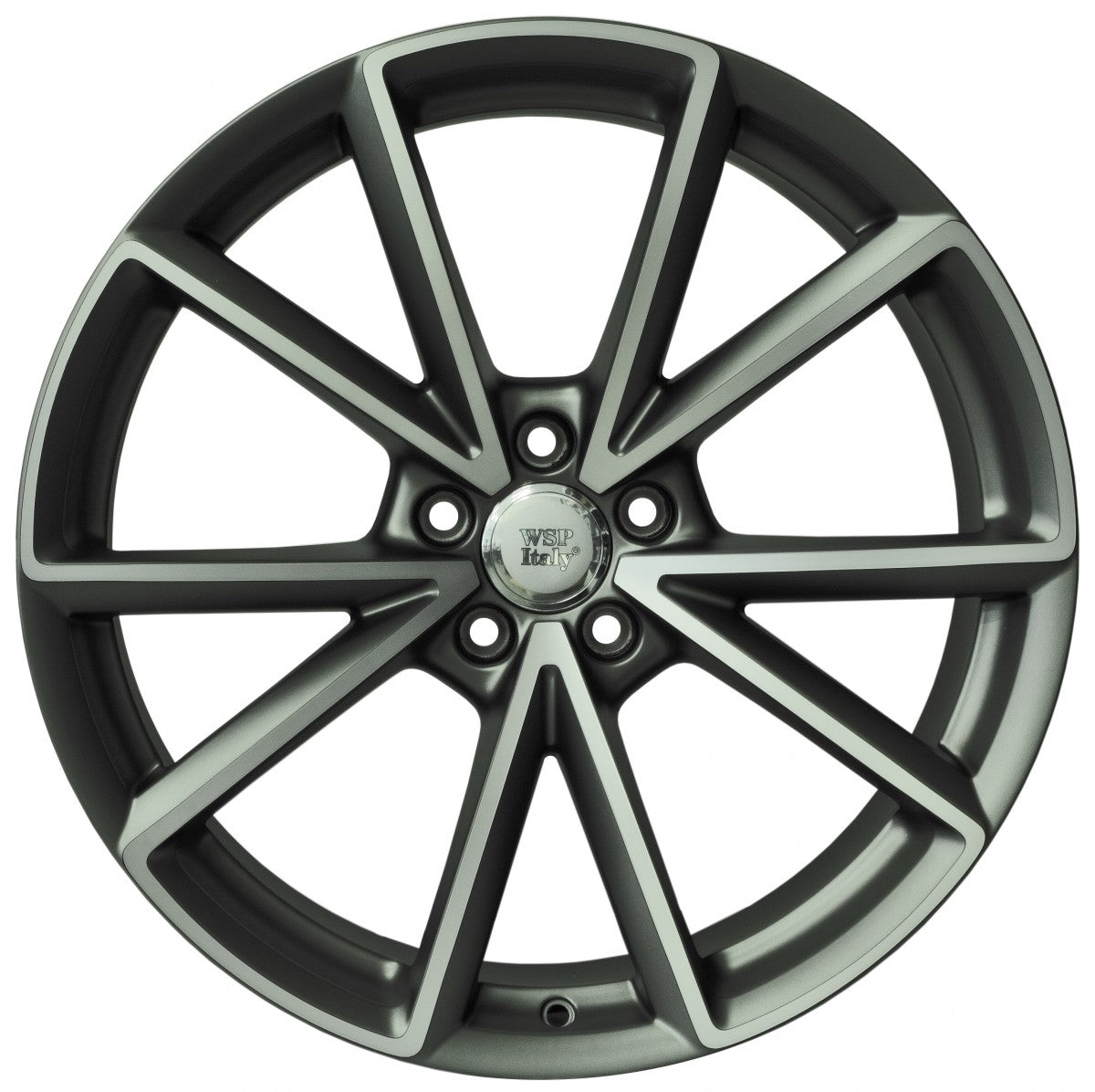 WSP Aiace anthracite polished Alufelge 8.5x19 Zoll ET40 LK 5x112 ML66.4