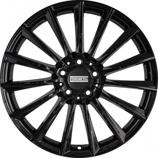 Fondmetal Aidon glossy black Alufelge 8x18 Zoll ET48 LK 5x112 ML66.5 – Bild 2