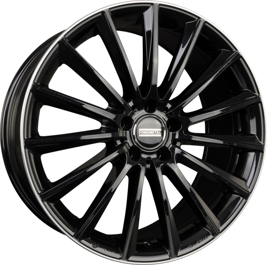 Fondmetal Aidon Glossy Black Machined Lip Alufelge 9.5x20 Zoll ET22 LK 5x112 ML66.6 – Bild 2